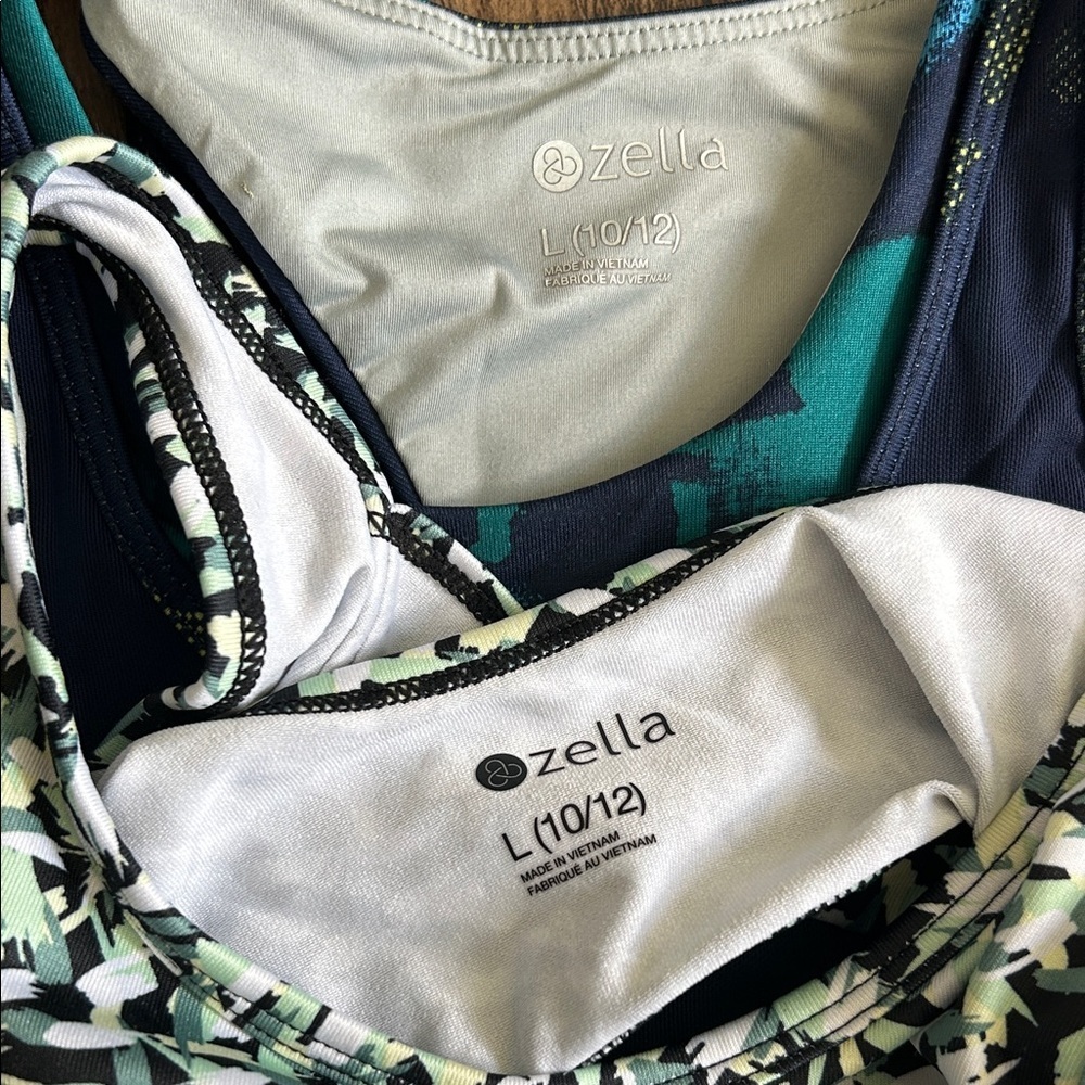 Zella Kids Patterned and Navy Tops - Picture 4 of 4